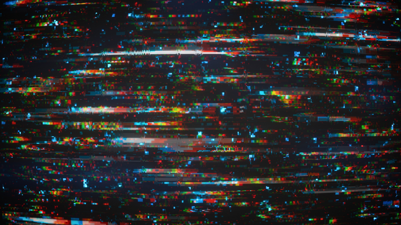 Abstract digital noise representing the overwhelming and confusing landscape of modern wellness trends